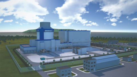 Poland AP1000 rendering of power plant